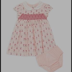 Janie & Jack floral smocked dress & bloomers